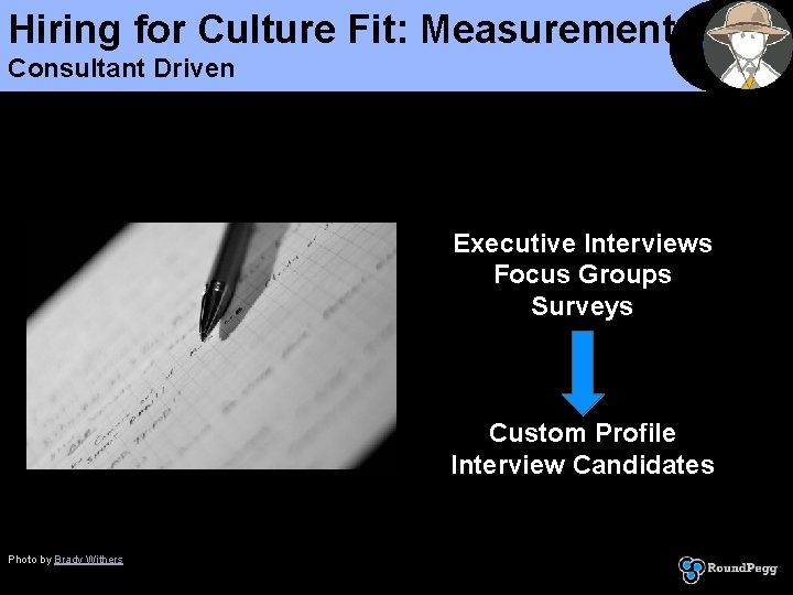 Hiring for Culture Fit: Measurement Consultant Driven Executive Interviews Focus Groups Surveys Custom Profile