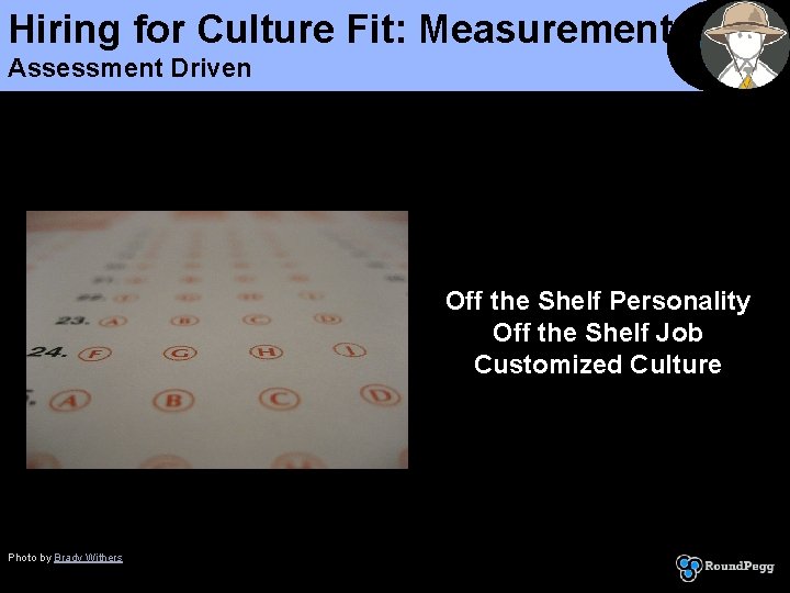 Hiring for Culture Fit: Measurement Assessment Driven Off the Shelf Personality Off the Shelf