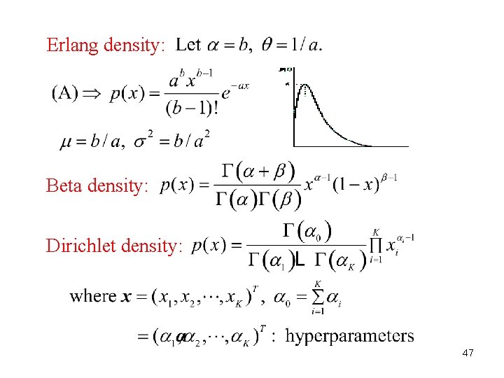 Erlang density: Beta density: Dirichlet density: 47 