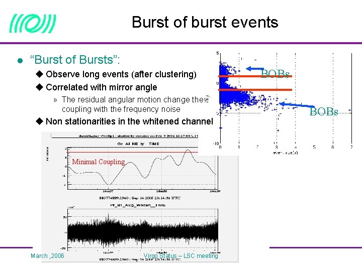 Burst of burst events l “Burst of Bursts”: u Observe long events (after clustering)