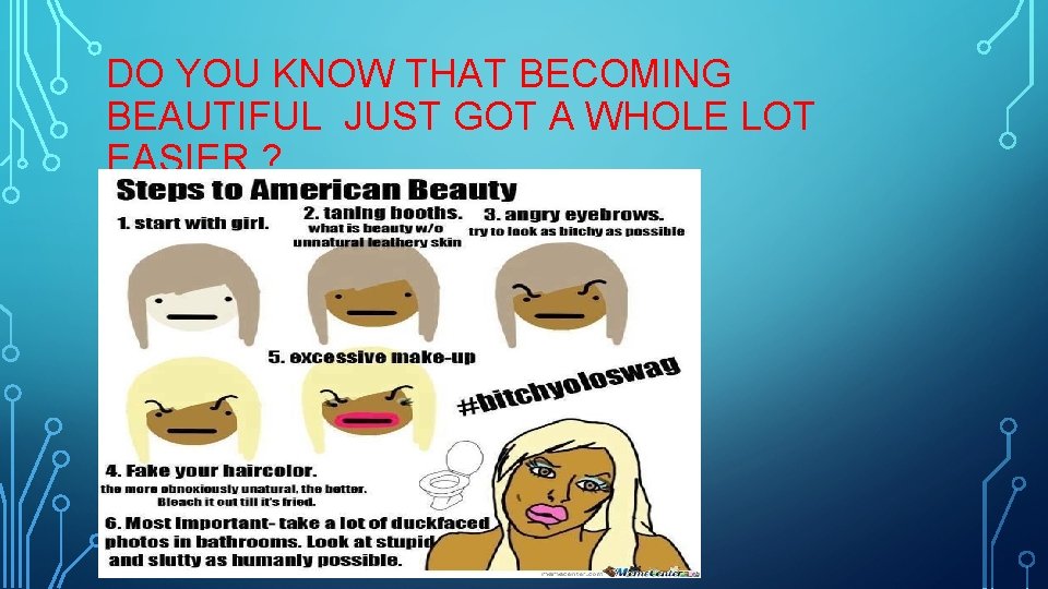 DO YOU KNOW THAT BECOMING BEAUTIFUL JUST GOT A WHOLE LOT EASIER ? 