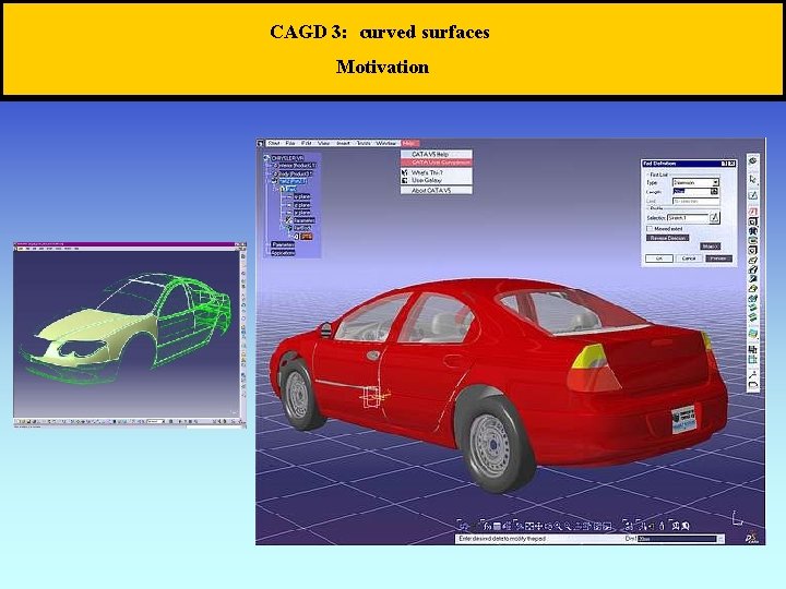 CAGD 3: curved surfaces Motivation 