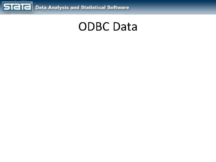 ODBC Data 