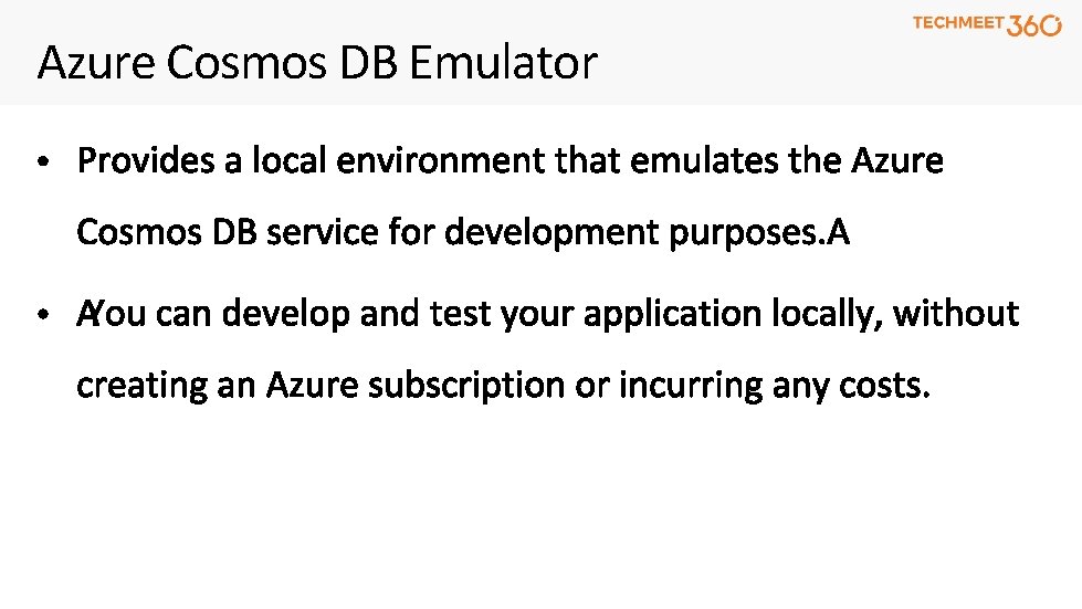 Azure Cosmos DB Emulator 