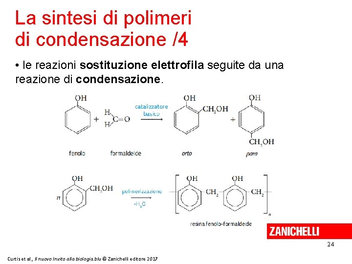 La sintesi di polimeri di condensazione /4 • le reazioni sostituzione elettrofila seguite da