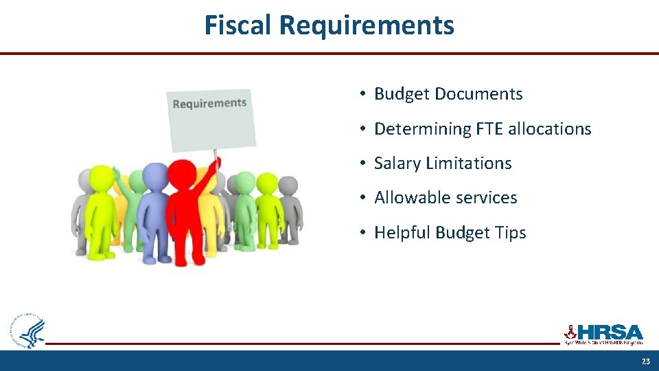 Fiscal Requirements • Budget Documents • Determining FTE allocations • Salary Limitations • Allowable