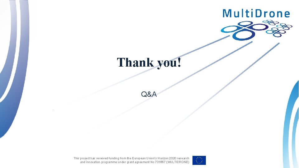 Thank you! Q&A This project has received funding from the European Union’s Horizon 2020