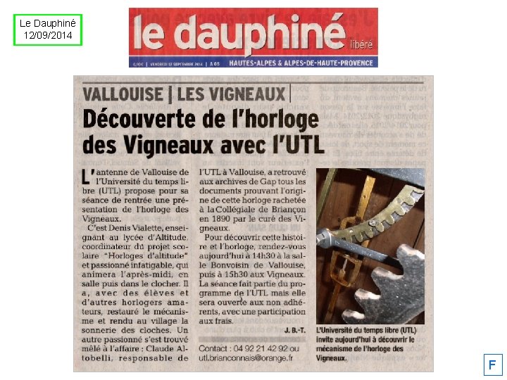 Le Dauphiné 12/09/2014 F 