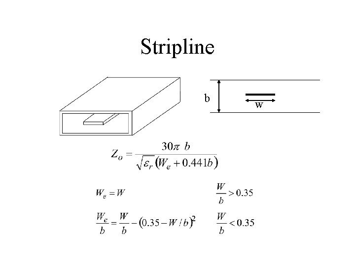 Stripline b w Stripline b w