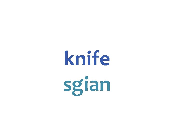 knife sgian 