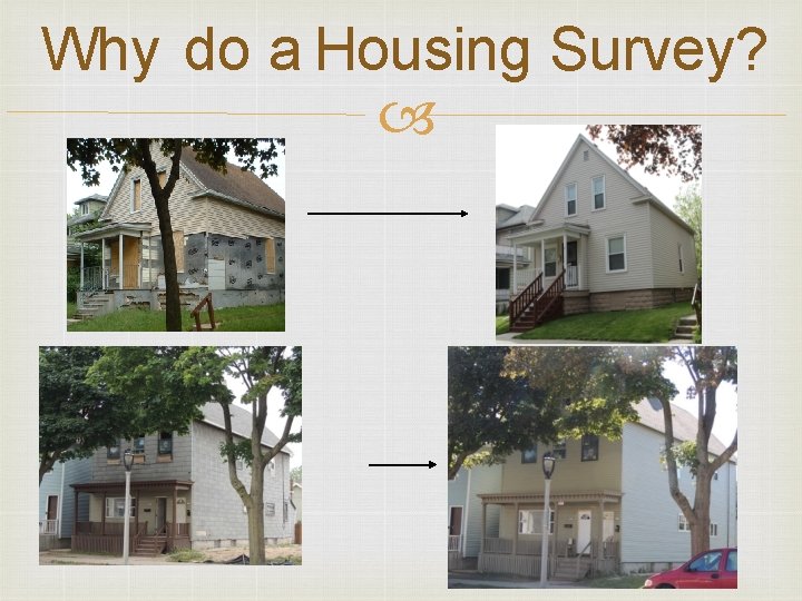 Why do a Housing Survey? 