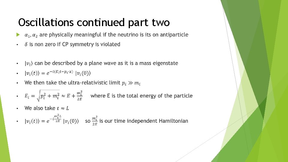 Oscillations continued part two 