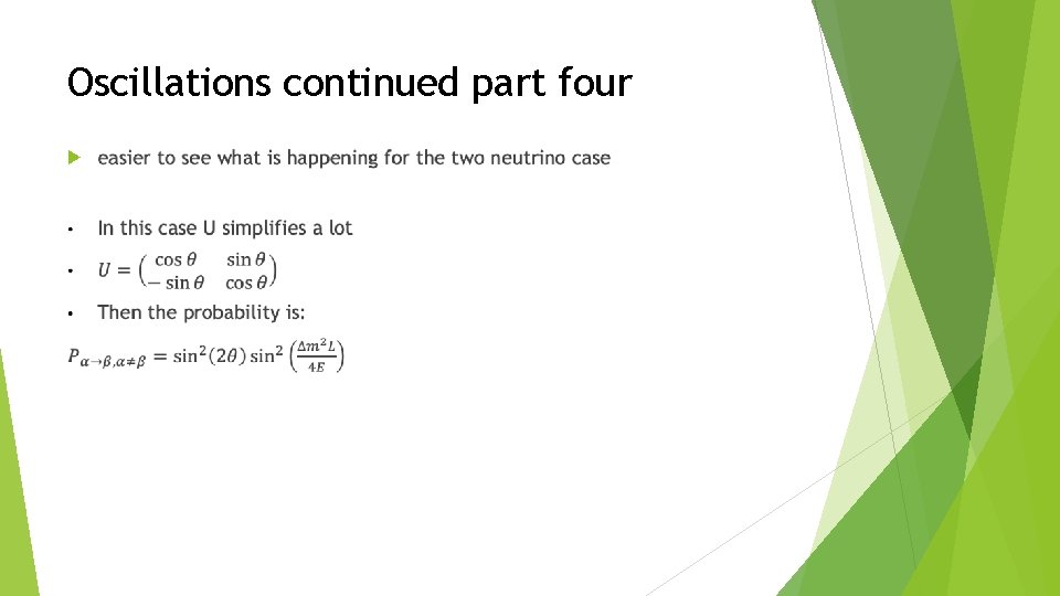 Oscillations continued part four 