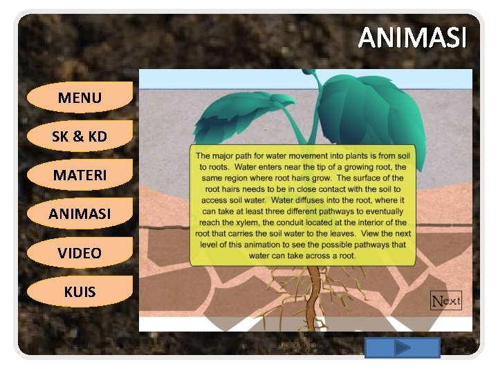 ANIMASI MENU SK & KD MATERI ANIMASI VIDEO KUIS 