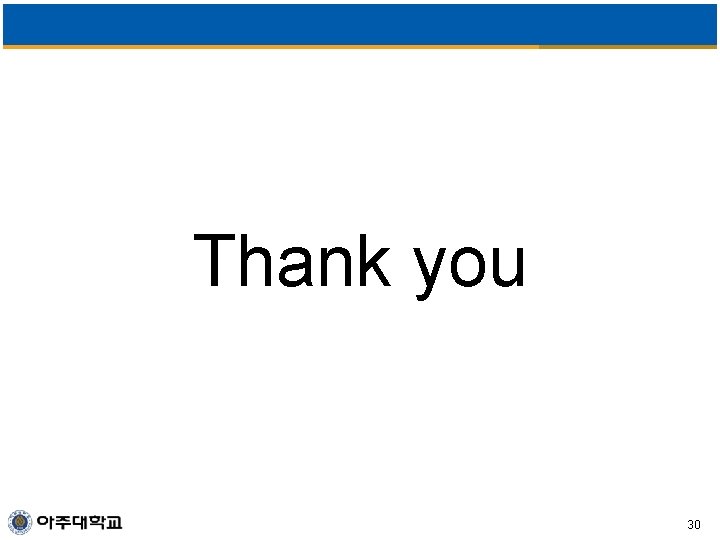 Thank you 30 