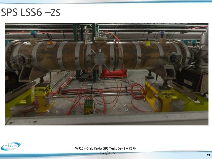 SPS LSS 6 –ZS WP 12 - Crab Cavity SPS Tests Day 1 –