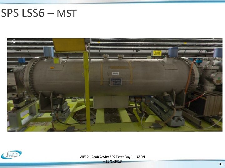 SPS LSS 6 – MST WP 12 - Crab Cavity SPS Tests Day 1