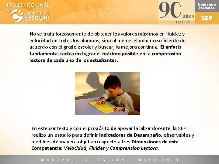 No se trata forzosamente de obtener los valores máximos en fluidez y velocidad en