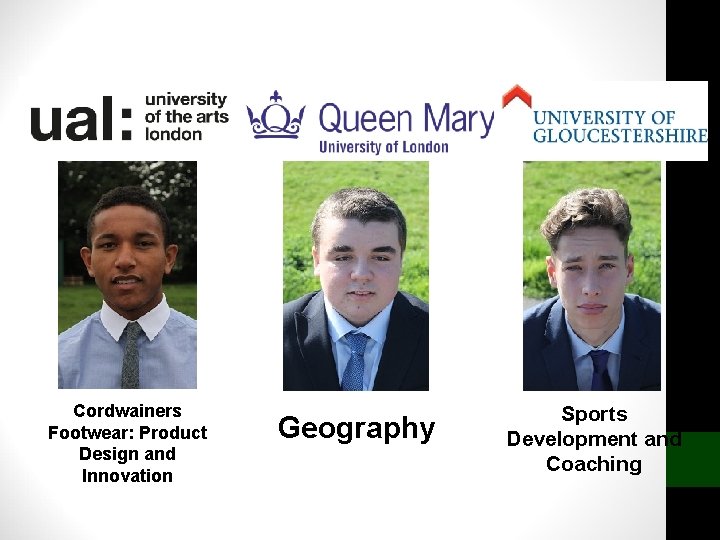 Cordwainers Footwear: Product Design and Innovation Geography Sports Development and Coaching 