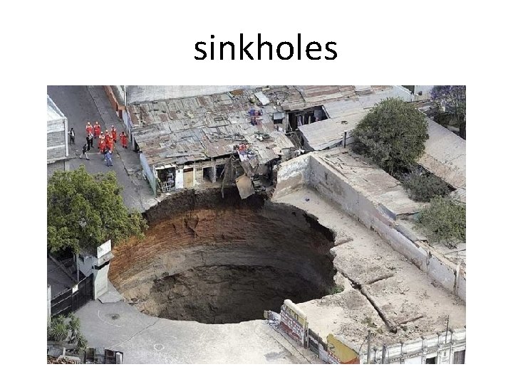 sinkholes 