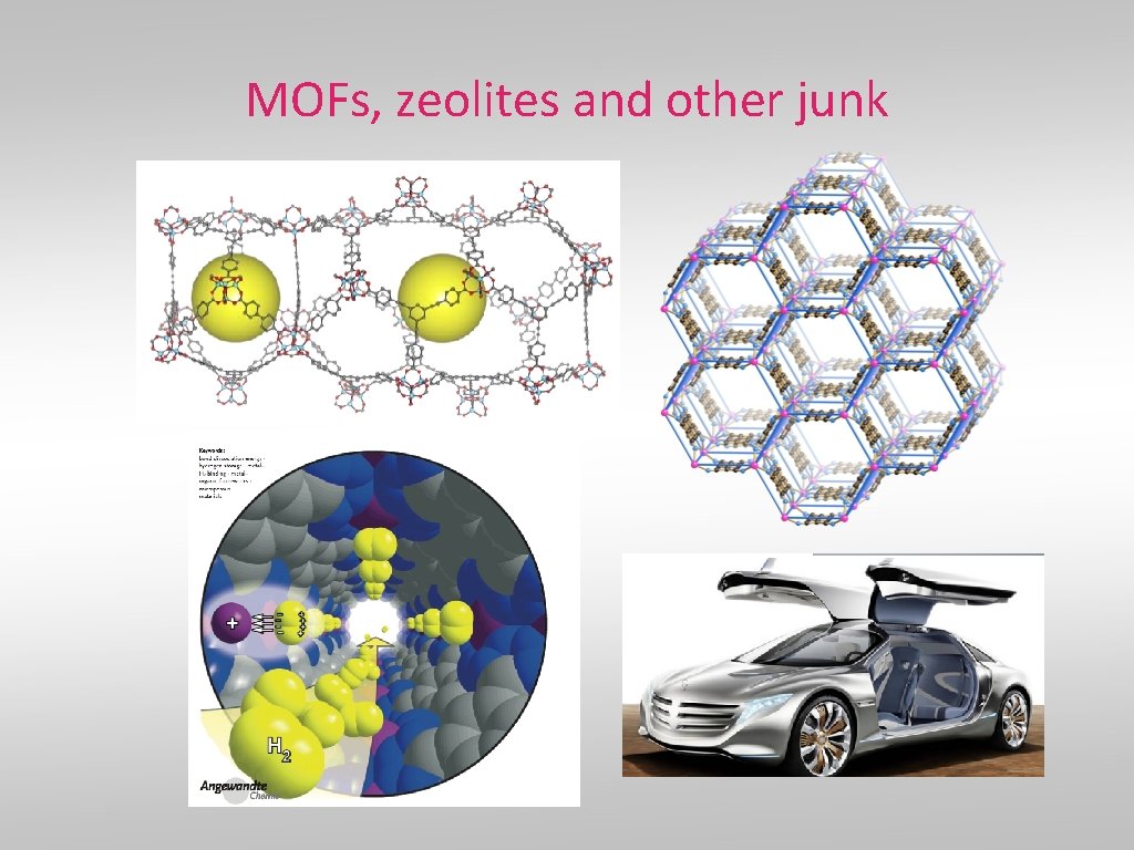 MOFs, zeolites and other junk 