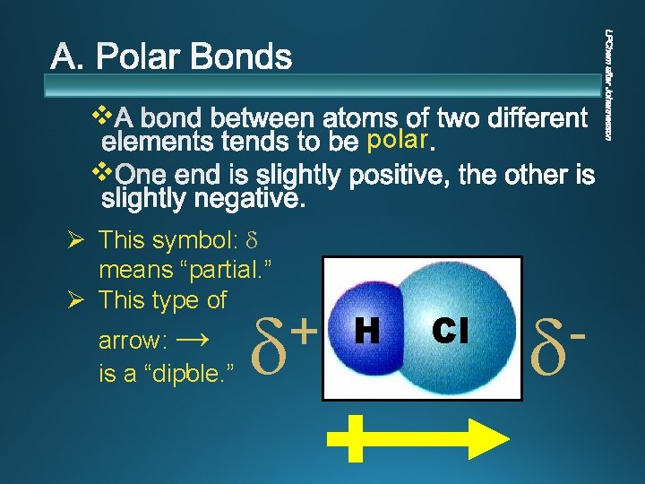 v polar v Ø This symbol: means “partial. ” Ø This type of arrow: