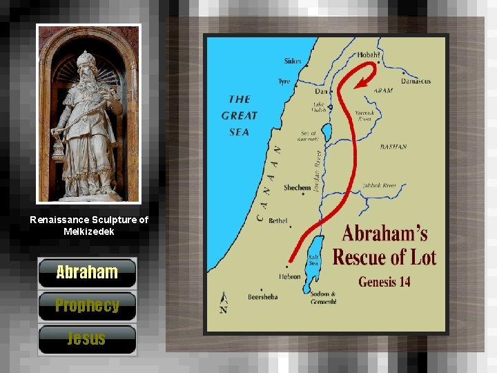 Renaissance Sculpture of Melkizedek Abraham Prophecy Jesus 