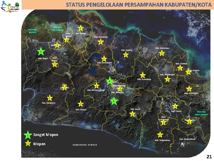 STATUS PENGELOLAAN PERSAMPAHAN KABUPATEN/KOTA 2 2 2 2 1 2 2 2 2 Kab.