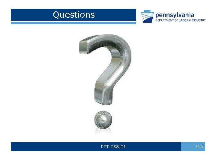 Questions PPT-058 -01 110 