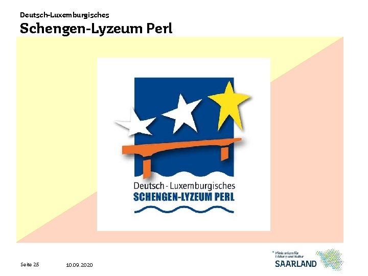 Deutsch-Luxemburgisches Schengen-Lyzeum Perl Seite 25 10. 09. 2020 