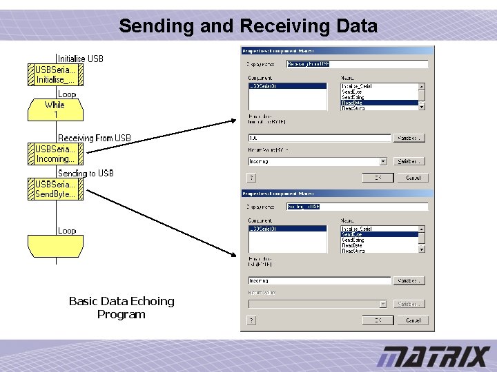 Sending and Receiving Data Basic Data Echoing Program 