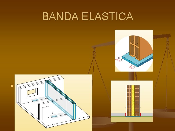 BANDA ELASTICA n Se colocara banda elástica en el perímetro de los dos tabiques,