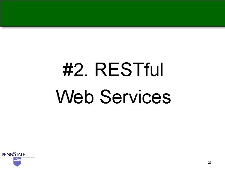 #2. RESTful Web Services 26 