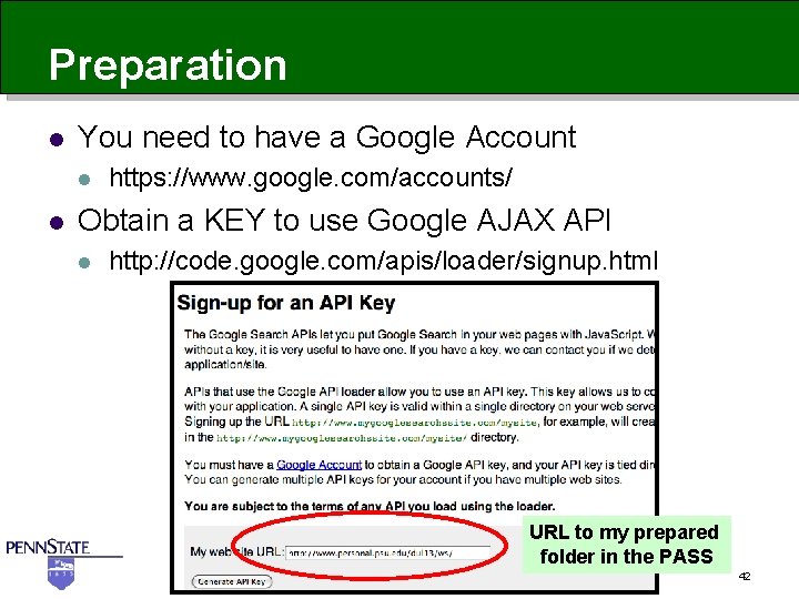 Preparation l You need to have a Google Account l l https: //www. google.