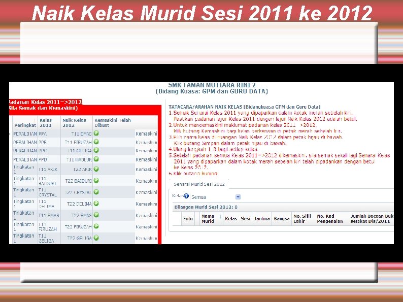 Naik Kelas Murid Sesi 2011 ke 2012 
