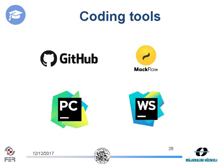 Coding tools 28 12/12/2017 