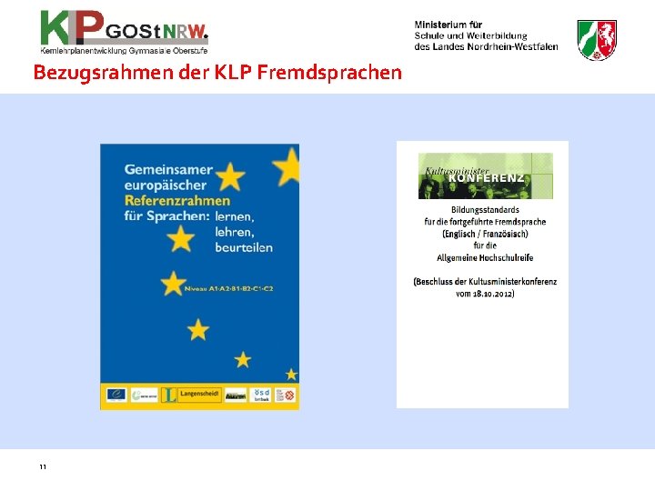 Bezugsrahmen der KLP Fremdsprachen 11 