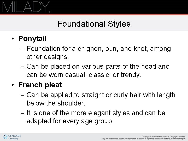 Foundational Styles • Ponytail – Foundation for a chignon, bun, and knot, among other