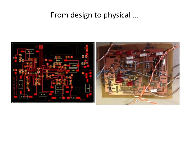 From design to physical … 