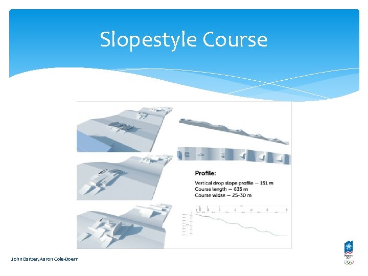 Slopestyle Course John Barber, Aaron Cole-Doerr 