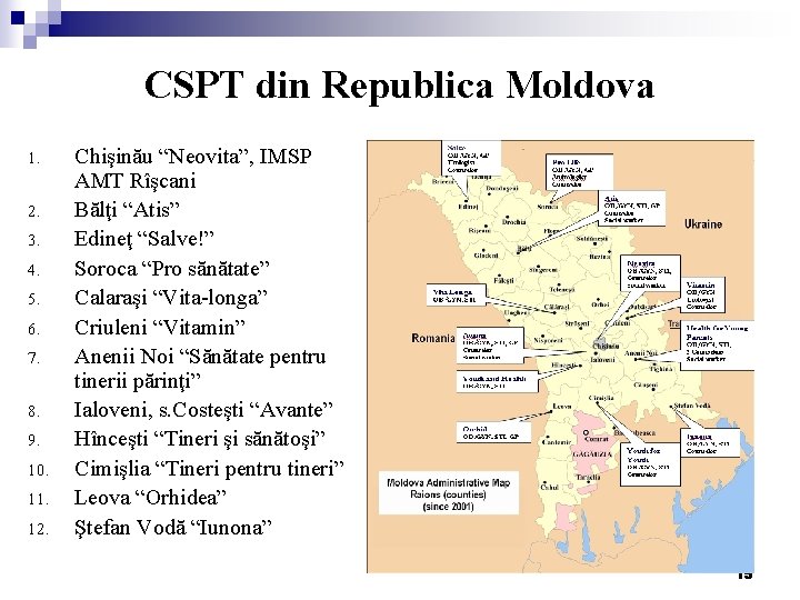 CSPT din Republica Moldova 1. 2. 3. 4. 5. 6. 7. 8. 9. 10.