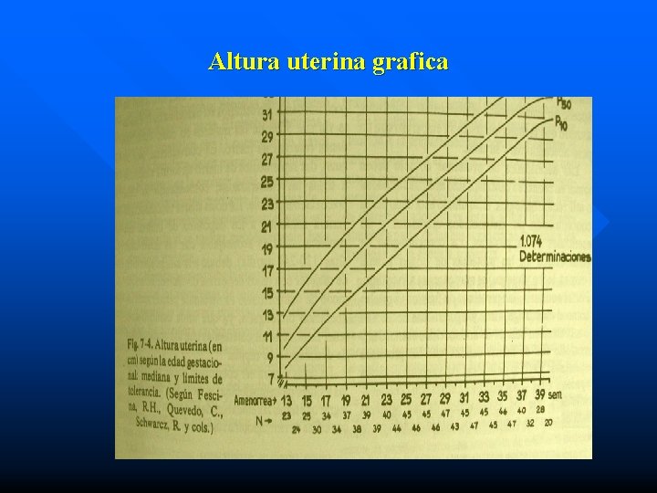 Altura uterina grafica 