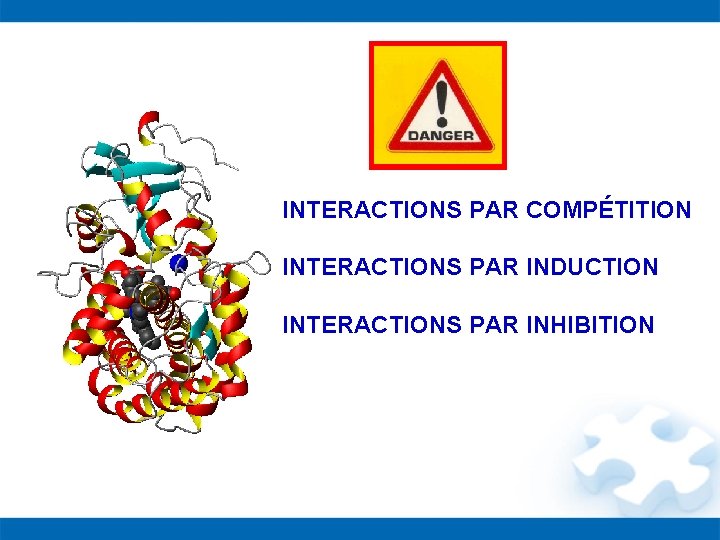 INTERACTIONS PAR COMPÉTITION INTERACTIONS PAR INDUCTION INTERACTIONS PAR INHIBITION 