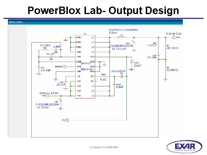 Power. Blox Lab- Output Design Company Confidential 
