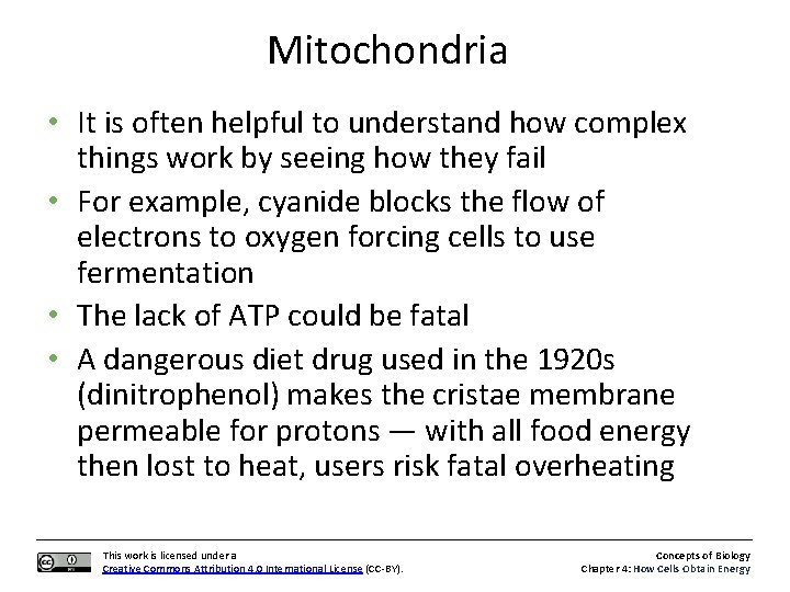 Mitochondria • It is often helpful to understand how complex things work by seeing
