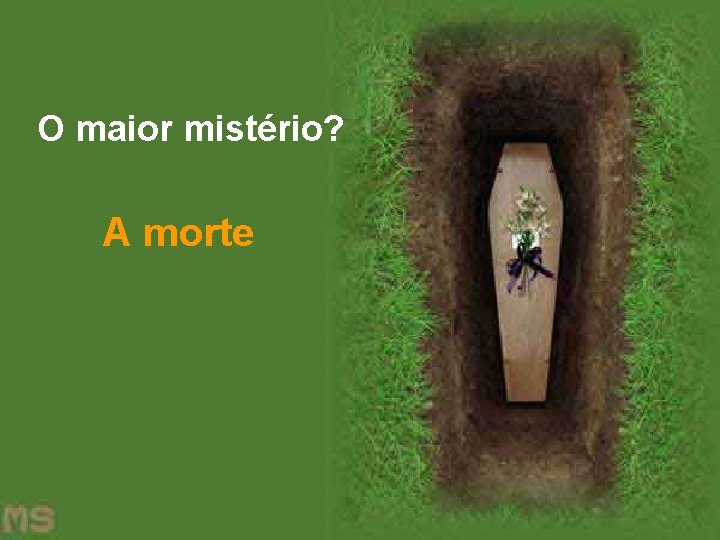 O maior mistério? A morte 