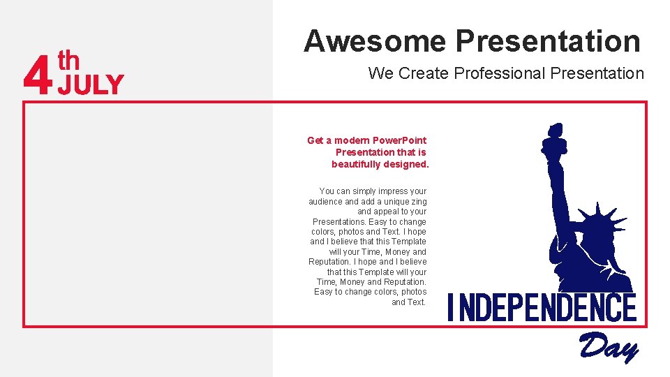 Awesome Presentation We Create Professional Presentation Get a modern Power. Point Presentation that is