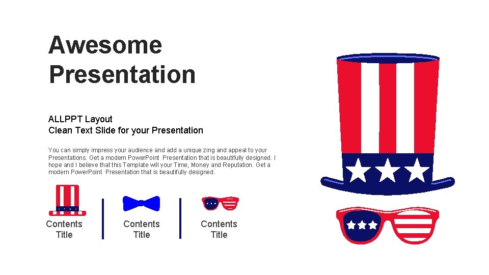 Awesome Presentation ALLPPT Layout Clean Text Slide for your Presentation You can simply impress