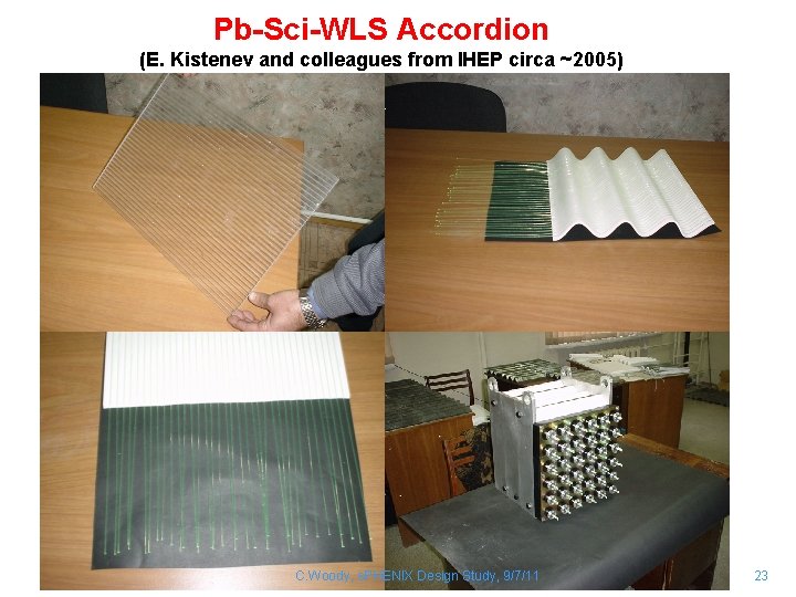 Pb-Sci-WLS Accordion (E. Kistenev and colleagues from IHEP circa ~2005) C. Woody, s. PHENIX