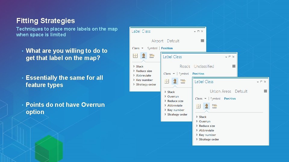 Fitting Strategies Techniques to place more labels on the map when space is limited